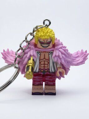 One Piece Doflamingo Custom Minifigure Keychain